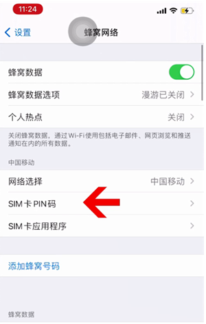 奎屯苹果14维修网分享如何给iPhone14的SIM卡设置密码 