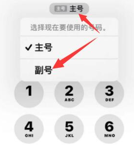 奎屯苹果14维修店分享iPhone 14 Pro Max使用副卡打电话的方法 