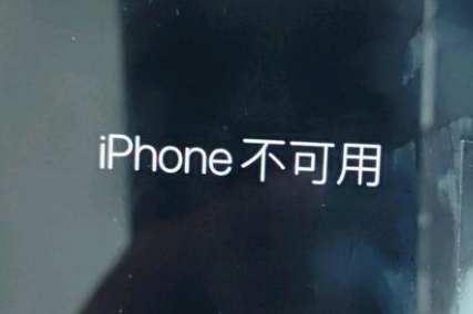 奎屯苹果服务网点分享锁屏界面显示“iPhone 不可用”如何解决 